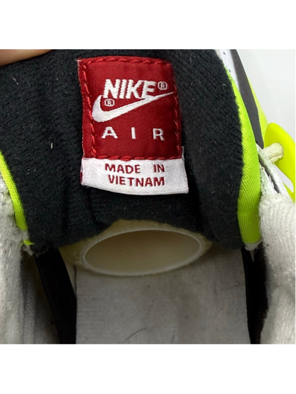 Men's Nike Air Trainer SC High White Neon Green Athletic Shoes 7.5 302346-118 - Picture 12 of 16